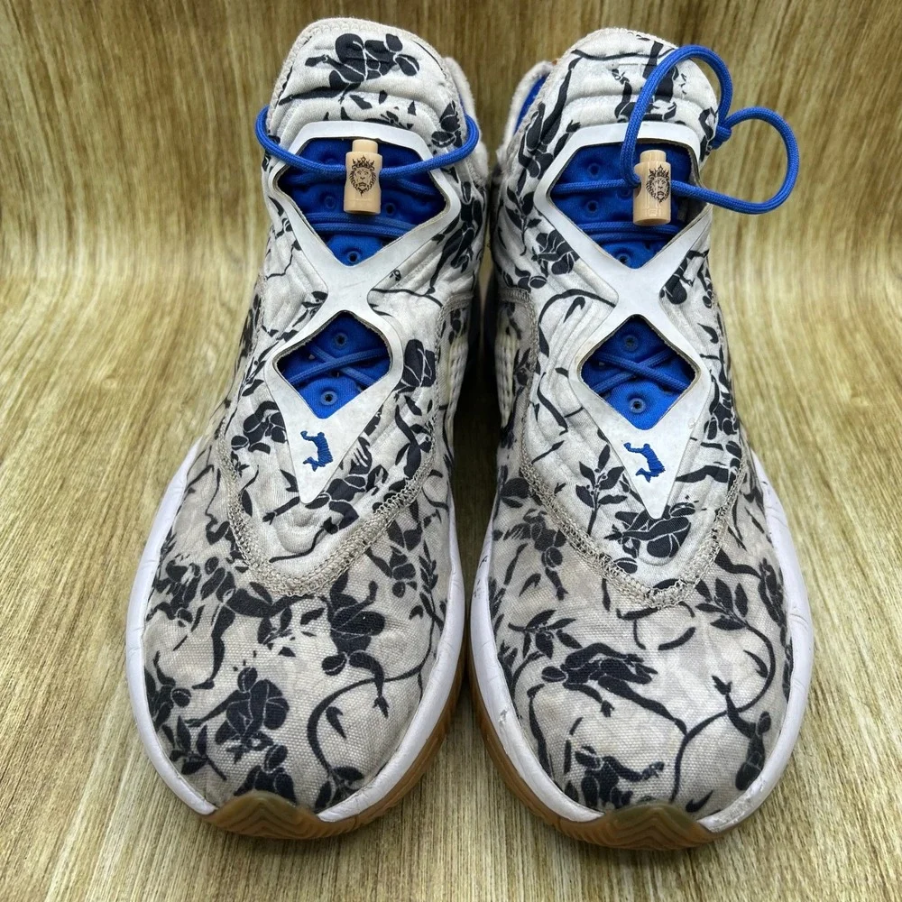 Nike LeBron Soldier 14 Sisterhood Men's 12 White Blue Floral Sneakers CK6024-004